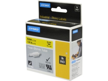 Dymo 18052 термоусадочная трубка 6мм 1,5м