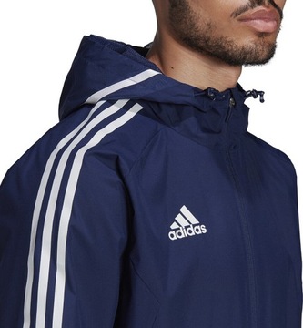 KURTKA MĘSKA ADIDAS CONDIVO 22 ALL-WEATHER JACKET GRANATOWA HA6266 r L