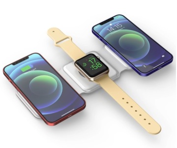 Складное индуктивное зарядное устройство 3 в 1, 15 Вт для MagSafe Apple iPhone Apple Watch