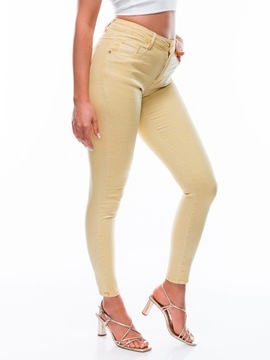 Spodnie damskie jeansowe 150PLR żółte S