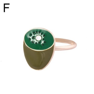 1 шт., милые кольца для салфеток в форме фруктов, металлический держатель для салфеток, тканевые бумажные салфетки