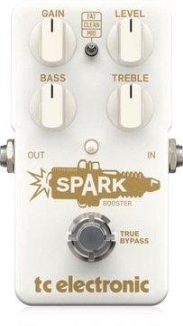 Spark Booster Efekt Gitarowy Boost 26dB z kontrolą EQ i Gain TC Electronic
