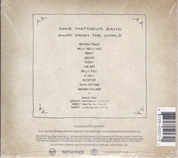 Компакт-диск DAVE MATTHEWS BAND- Away FROM THE WORLD (НОВЫЙ В РУКАВЕ)