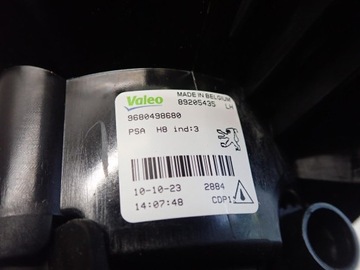HALOGEN LEVÝ PEUGEOT 308 T7 RCZ 2007-2011 9680498680