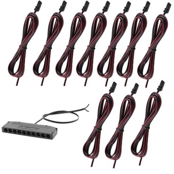 Zestaw do podłączenia led 10 pkt. 12-24 V DC 1m