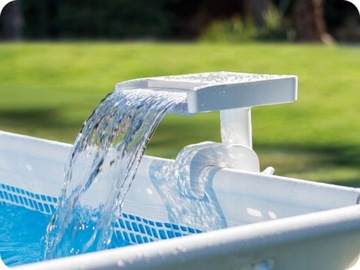 Светодиодный водопад INTEX Pool с разноцветной подсветкой