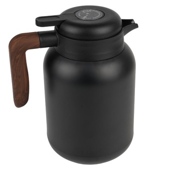 ТЕРМОС СТАЛЬНОЙ КУВШИН 1,5 Л КОНФЕРЕНЦИЯ ЧЕРНЫЙ СТАЛЬ ДЛЯ КОФЕ, ЧАЯ