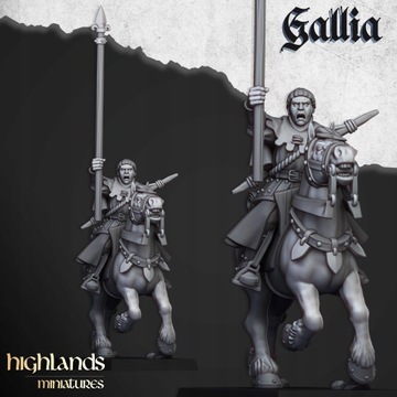 Галлийские конные воины x10 CMD - Highlands Miniatures