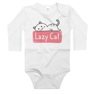 Body długi rękaw Leniwy kot Lazy cat 98