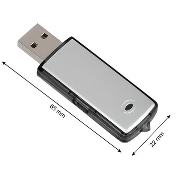 МИНИ-ШПИОНСКИЙ ДИКТОФОН С ОШИБКОЙ, USB-РЕКОРДЕР, 8 ГБ