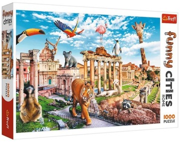 Zabawne PUZZLE 1000 Elementów UKŁADANKA Dziki Rzym Trefl WYSOKA JAKOŚĆ