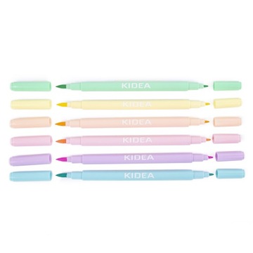 РУЧКИ KIDEA TRIPS PASTEL, 6 цветов, двусторонние