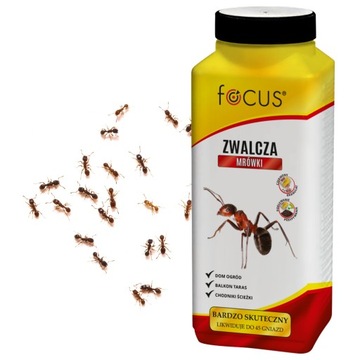 GRANULAT NA MRÓWKI SOLNICZKA FOCUS 450G W OGRODZIE DOMU BARDZO SKUTECZNY