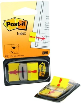 ZAKŁADKI INDEKSUJĄCE POST-IT 25,4x43,2 SYMBOL *!*