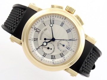 BREGUET MARINE CHRONOGRAPH 18K ŻÓŁTE ZŁOTO 42MM KOMPLET REF. 5827BA/12/5ZU