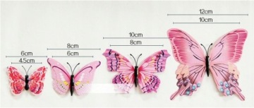 Наклейка на стенах 3D бабочки -бабочки украшения
