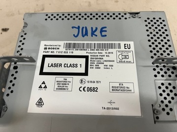 NISSAN JUKE F15 ЛИФТ РАДИОНАВИГАЦИОННЫЙ ЗАВОД