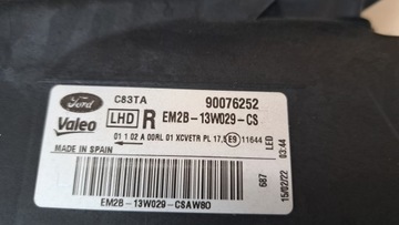 FORD GALAXY MK4 S MAX MK2 SVĚTLO PRAVÁ PŘEDNÍ FULL LED PĚKNÝ