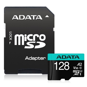 ADATA 128 ГБ micro SDXC CL10 UHS U3 A2 V30 100 МБ