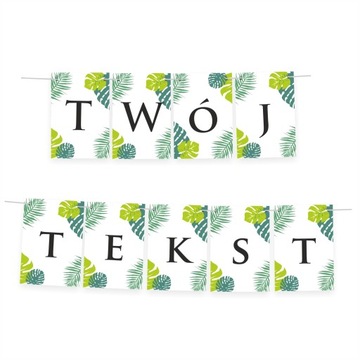 БАННЕР GIRLAND А6 ВАШ ТЕКСТ ПОДАРОК ​​НА ДЕНЬ РОЖДЕНИЯ