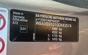 BMW Seria 5 F10-F11 Touring 525d 218KM 2012 BMW Seria 5 F11, M-Pakiet, 2012, Klima, Navi, Alu, Zarejestrowana w PL, VA, zdjęcie 37