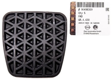 КРЫШКА ПЕДАЛИ СЦЕПЛЕНИЯ И ТОРМОЗА OPEL Накладка педали Opel OE 90498309