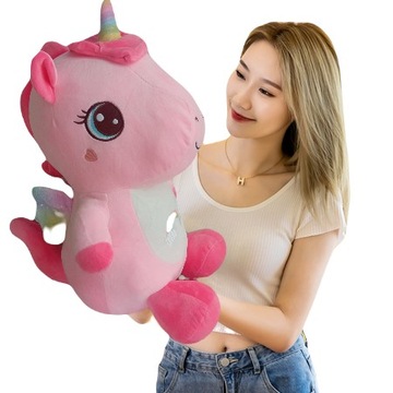DUŻY PLUSZOWY MIŚ UNICORN PRZYTULANKA ZABAWKA KOŃ