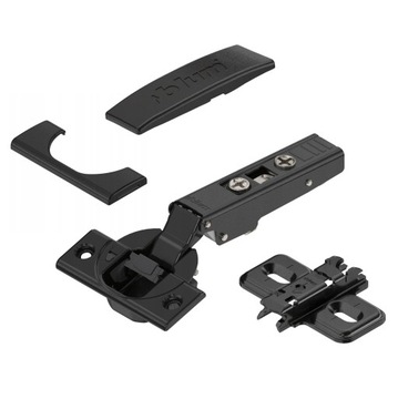 ZAWIAS MEBLOWY CLIP TOP BLUMOTION BLUM PROWADNIK H0 CZARNY/ONYX + ZAŚLEPKI