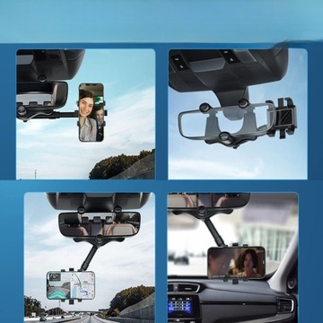 Автомобильный держатель для телефона с поворотным кронштейном - многофункциональный
