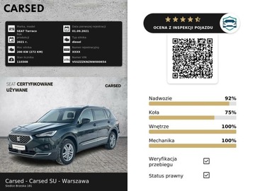 Seat Tarraco SUV 2.0 TDI 200KM 2021 Seat Tarraco 2.0 TDI 200KM Xcellence S&amp;S 4Drive DS, zdjęcie 5