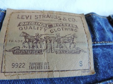 LEVI'S 922 JEANSY TEPERED FIT DUŻE R.49