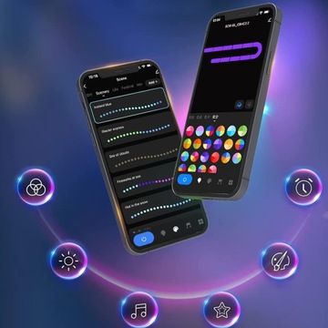 10шт шестиугольный RGB светодиодный интерьерный настенный светильник с управлением через приложение + пульт дистанционного управления
