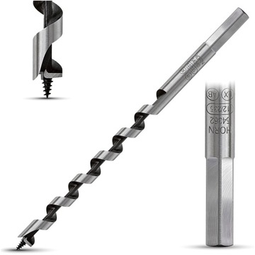 WIERTŁO do DREWNA Świder 10x230mm Śrubowe ŚWIDROWE