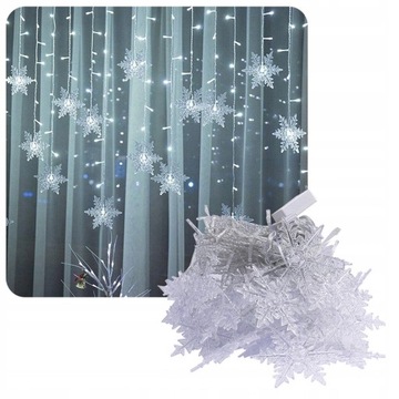 KURTYNA ŚWIETLNA LAMPKI 300LED PILOT GIRLANDA 3x3m