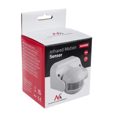 ДАТЧИК ДВИЖЕНИЯ PIR И ДАТЧИК СУМЕРКИ ВНЕШНИЙ РЕГУЛИРУЕМЫЙ 180° IP44 1200 Вт