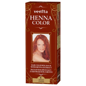 VENITA HENNA COLOR balsam koloryzujący włosów 6