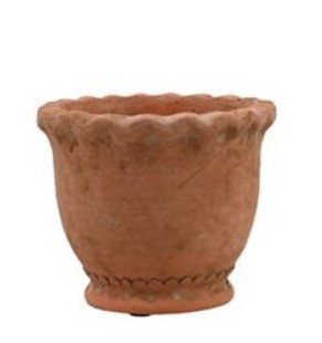 DONICZKA CEMENTOWA TERRAKOTTA11x13 OSŁONKA OZDOBNA