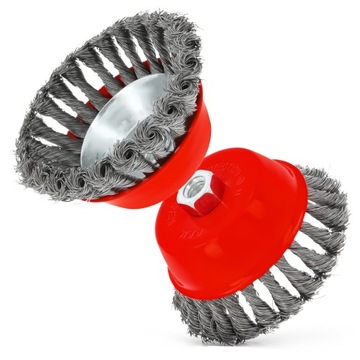 ПРОВОЛОЧНАЯ ЩЕТКА 125 мм M14, СКРУЧЕННАЯ СТАЛЬНАЯ ПРОВОЛОКА