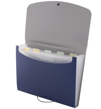 D.RECT ​​5566 ПАПКА 6 ЧАСТЕЙ А4 СИНЯЯ