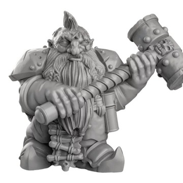 Dwarf Hero with Great Hammer