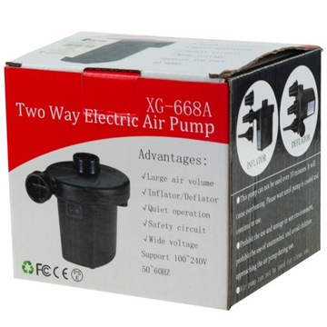 ELEKTRYCZNA POMPKA DO BASENU PIŁKI MATERAC 12V + KOŃCÓWKI ROWERU AUTA