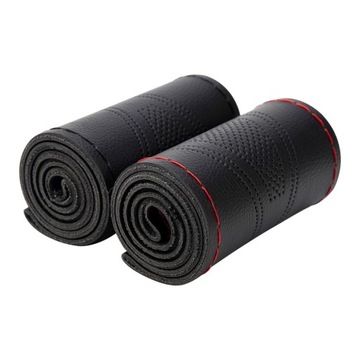 1 шт., вышитый вручную чехол на руль автомобиля, обычная защита руля автомобиля