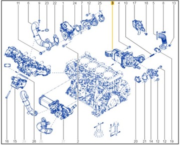 MAHLE ORIGINAL CE 36 000P Радиатор, рециркуляция отработавших газов