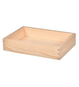 Taca z drewna bez uszu 30x20x6cm decoupage