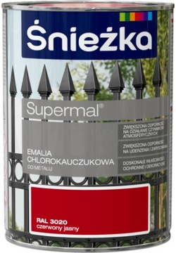 ŚNIEŻKA CHLOROKAUCZUK CZERWONY JASNY POŁYSK 0,9L