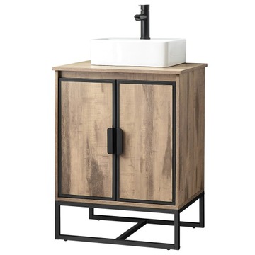 Szafka pod umywalkę łazienkowa loft industrialna