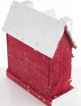 КОТТЕДЖ ДЕРЕВЯННЫЙ ДОМ С КРАСНОЙ ПОДСВЕТКОЙ СВЕТОДИОДНОЙ ПОДСВЕТКОЙ