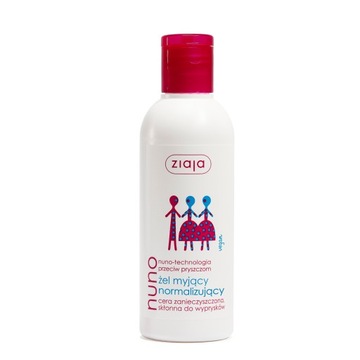 Ziaja Nuno przeciw pryszczom Żel myjący normalizujący - 200ml