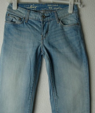 LEVIS DEMI CURVE W23 L32 spodnie damskie jeansy z elastanem
