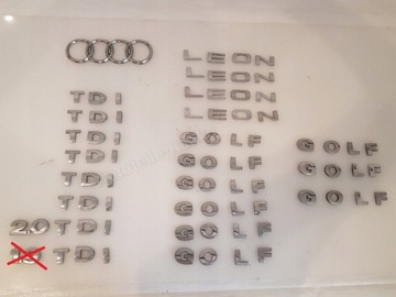 AUDI A3 8P GOLF V VI SEAT LEON 1K0 ZNAK LOGO